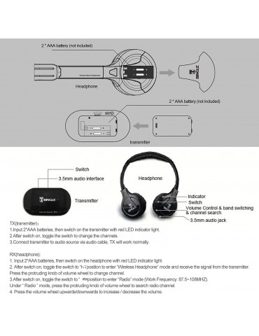 B616 Multifunction Wireless Stereo Headphones On Ear Headset FM Radio Wired Earphone Transmitter for MP3 PC TV Smart Phones