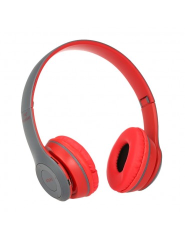 P47 Wireless Bluetooth 4.1 Headphones Foldable Over Ear Headset 3.5mm Muisc Earphone FM Radio TF Card Slot Hands-free w/ Mic