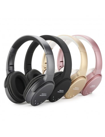 BT 5.0 On Ear Headphones with Mic Portable Foldable Headset Stereo Bass Earphones Adjustable Headband TF Card Slot AUX IN FM Radio