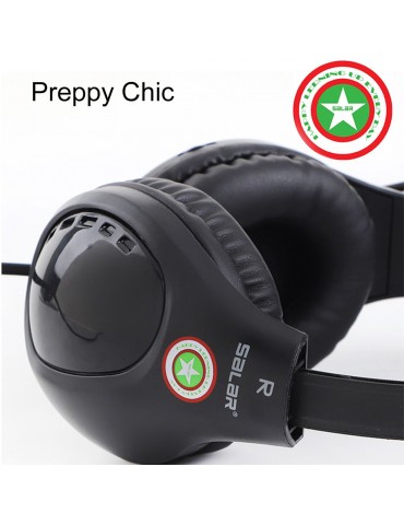 A566H Computer Wired Headphone Student Lightweight Noise Cancelling Headset with Microphone for Online Study Education Test