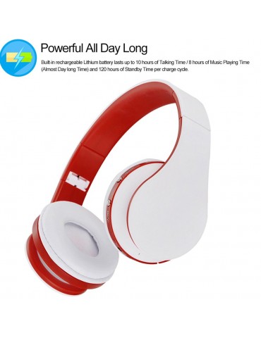 Foldable BT Headphones Stereo BT 3.0 Bass Headsets 3.5mm Wired Earphone Multifunctional Hands-free Earphones