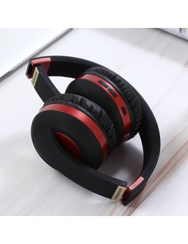 MH4 Head-mounted BT5.0 Wireless Headset with Microphone HiFi Stereo Sound Button Operation FM Function