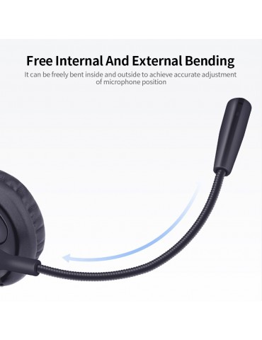 Communication Headset Noise - cancelling & Mono - ear Headset Compatibility Light & Convenient Hearing Protection USB Connector