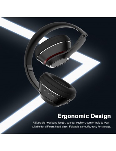 L500 Wireless BT 5.0 Headphones Foldable Over Ear Headset Sports Music Earphone 3.5mm AUX IN TF Card MP3 Player with Microphone