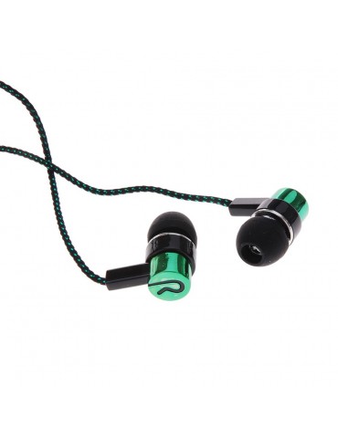 1.1M Reflective Fiber Cloth Line Noise Isolating Stereo In-ear Earphone Earbuds Headphones with 3.5 MM Jack Standard