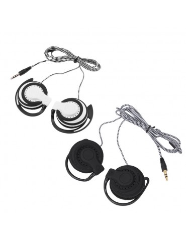 3.5mm Wired Gaming Headset On-Ear Sports Headphones Ear-hook Music Earphones for Smartphones Tablet Laptop Desktop PC