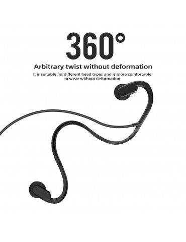 Bone Conduction Headphones Outdoor Sports Headset Waterproof Type-C Wired Earphone Open-Ear for Driving Cycling Running Gym for Smart Phones Tablet PC Notebook