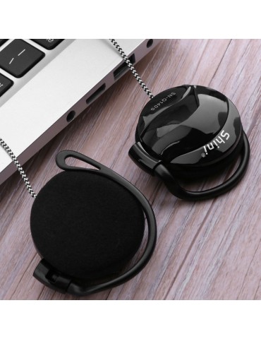 SHINI SN-Q140S 3.5mm Wired Headsets Sport Headphone Ear-Hook Headset Line Control Volume Earphone with Mic for Phone