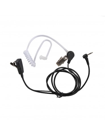 Walkie Talkie 2.5mm Earpiece 1 Pin Covert Acoustic Tube Earpieces Headset with PTT Mic Compatible with Motorola Talkabout MH230R MR350R T200 T260 T600 MT350R Walkie Talkies Two Way Radios Microphone