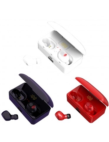 G10 True Wireless Stereo Earphones BT 5.0 Wireless Mini Sports Earbuds 9D HiFi Sound Headset HD Call Noise Reduction Headphones LED Digital Power Display Fingerprint Touch Control