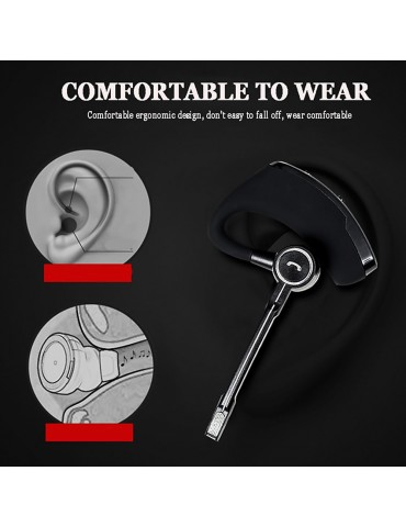 V8S BT In-ear Wireless Earphone Business Headset Handsfree Call BT Headphone Driving Sports Earbud With Mic Ear Hook 1pc