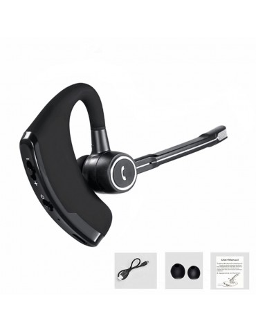 V8S BT In-ear Wireless Earphone Business Headset Handsfree Call BT Headphone Driving Sports Earbud With Mic Ear Hook 1pc