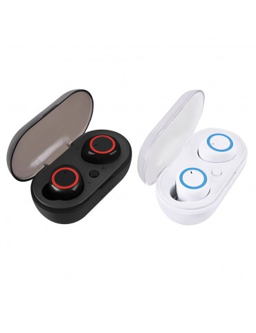 A10 True Wireless Earphones BT V5.0 Stereo Headset Sports Mini Earbuds Handsfree HD Call Headphones With Mic LED Digital Power Display