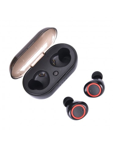 A10 True Wireless Earphones BT V5.0 Stereo Headset Sports Mini Earbuds Handsfree HD Call Headphones With Mic LED Digital Power Display