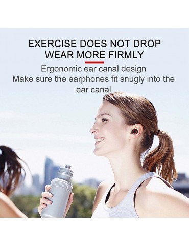 A10 True Wireless Earphones BT V5.0 Stereo Headset Sports Mini Earbuds Handsfree HD Call Headphones With Mic LED Digital Power Display