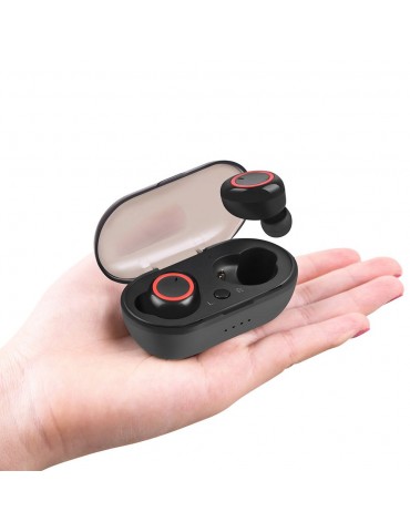 A10 True Wireless Earphones BT V5.0 Stereo Headset Sports Mini Earbuds Handsfree HD Call Headphones With Mic LED Digital Power Display