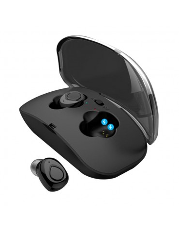 X18 Bluetooth 5.0 True Wireless Headphones Mini Earbuds In-ear Music Earphones Sports Headset CVC6.0 Noise Reduction with Mic Charging Case