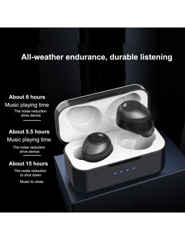 ANC X8 Active Noise Reduction Headphones True Wireless Stereo Headset Bluetooth 5.0 Earphone ANC Wireless Earbuds Built-in Microphone with 550mAh Charging Box