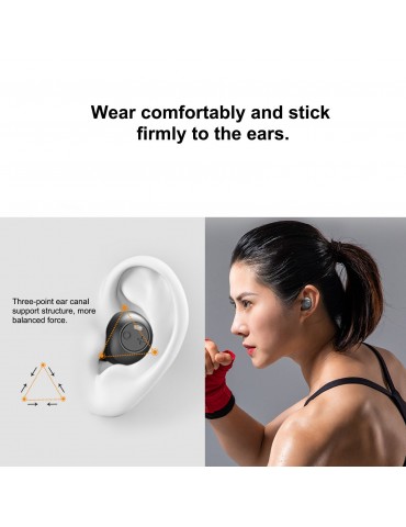 ANC X8 Active Noise Reduction Headphones True Wireless Stereo Headset Bluetooth 5.0 Earphone ANC Wireless Earbuds Built-in Microphone with 550mAh Charging Box