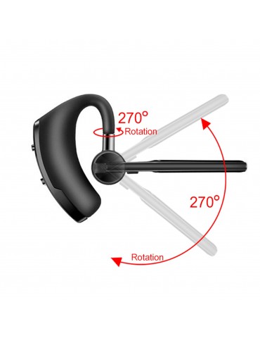 V8 Single Ear BT4.1 Headset 270 Degrees Rotation Handsfree Calls Number Broadcast Long-lasting Battery Life