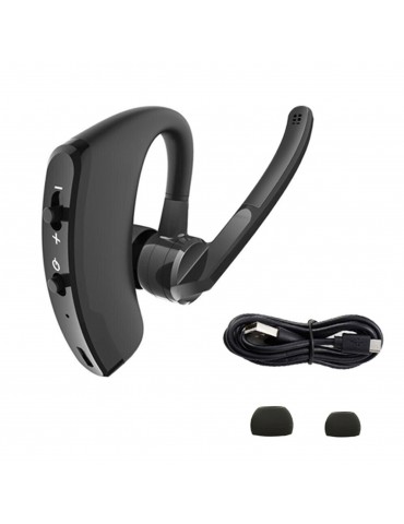 V8 Single Ear BT4.1 Headset 270 Degrees Rotation Handsfree Calls Number Broadcast Long-lasting Battery Life