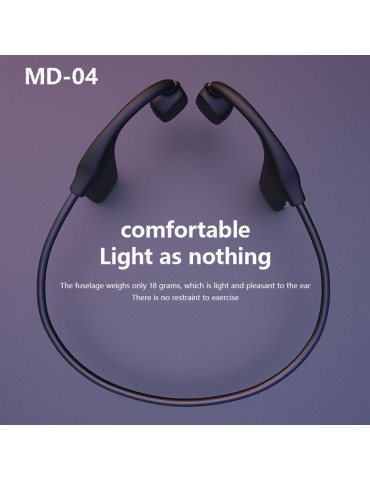 MD04 BT5.0 Headset Painless Wear Noise Reduction Clear Calls IPX5 Waterproof Sports Headset